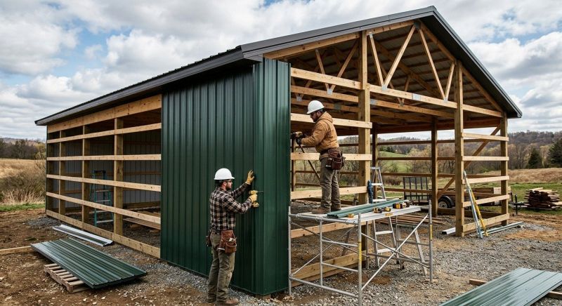 Pole Barn Siding Installation in Fairfield County, CT